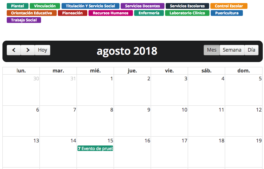 Imagen de calendario de eventos.