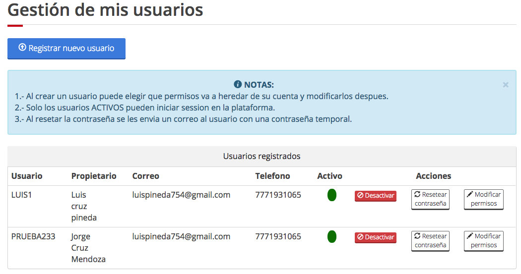 Imagen de gestión de usuarios.