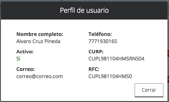 Imagen de perfil de personal.